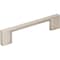 Jeffrey Alexander 96 mm Center-to-Center Satin Nickel Square Sutton Cabinet Bar Pull 635-96SN - alternate 1